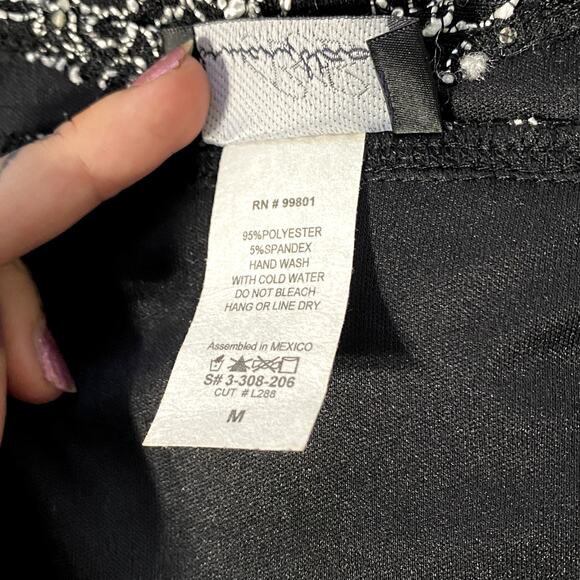 Y2K 90's Vintage Whimsygoth Dark Fairy Floral Sparkle Faux Wrap Top - Picture 13 of 13